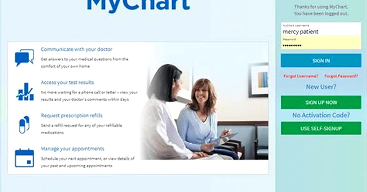 mercy mychart