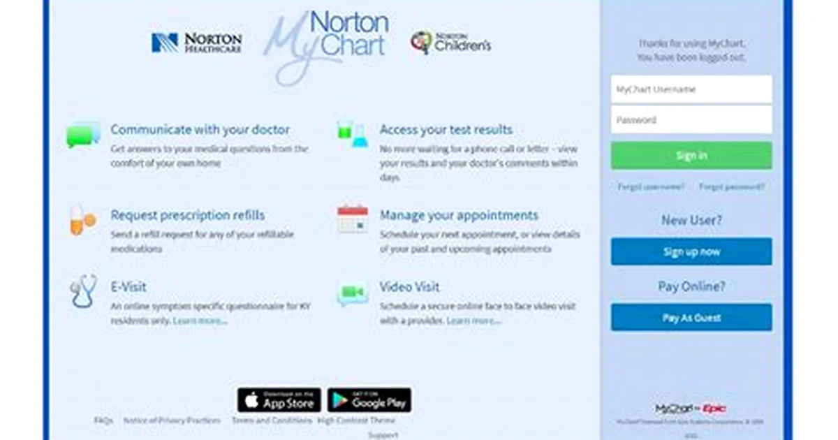 norton mychart