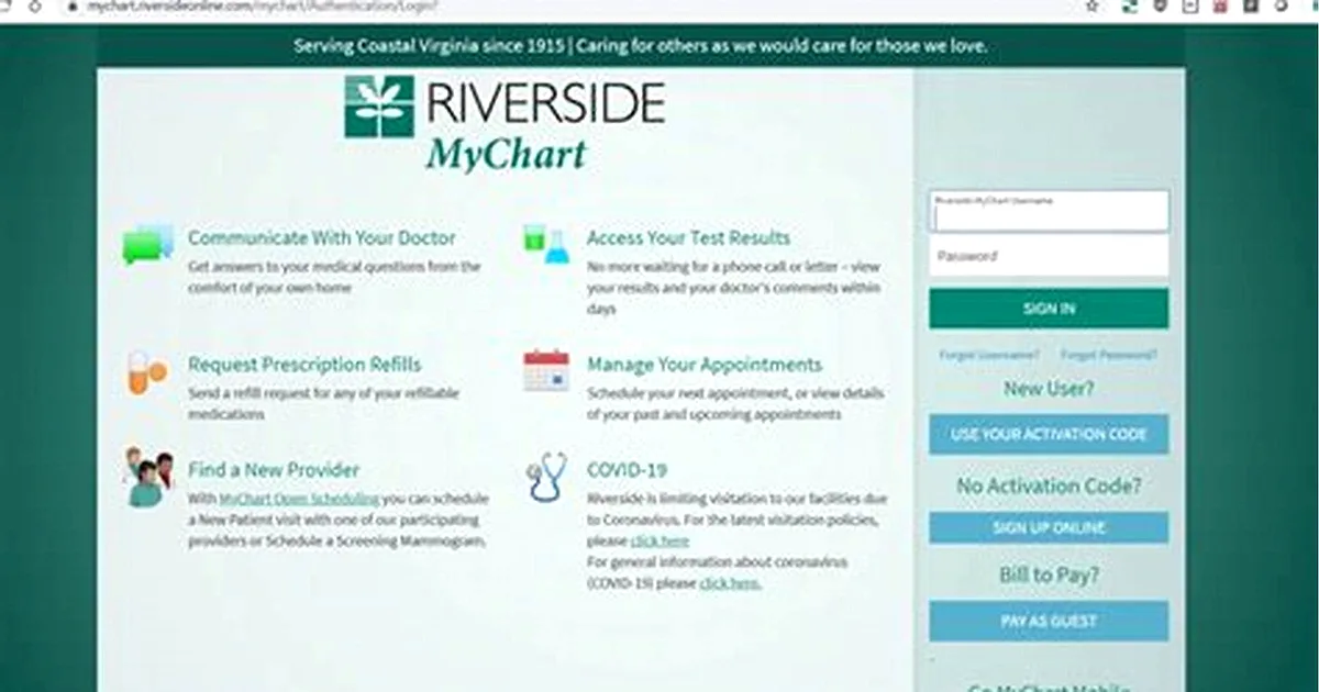 riverside mychart